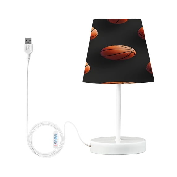 Ryvnso LED Bedside Table Lamp 3d Basketballs Bedroom Desk Lamps Nightstand Lampshade S