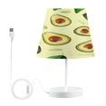 thumbnail image 1 of Ryvnso LED Bedside Table Lamp Avocado Fruit Print Bedroom Desk Lamps Nightstand Lampshade M, 1 of 7