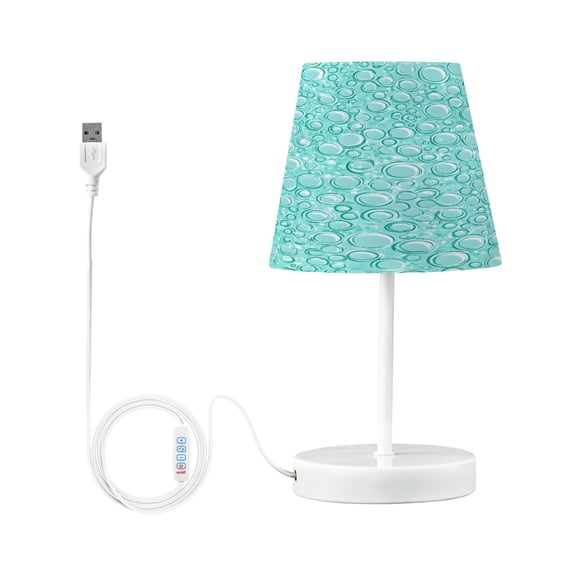 Ryvnso LED Bedside Table Lamp Bubbles Marble Bedroom Desk Lamps Nightstand Lampshade S