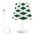 thumbnail image 1 of Ryvnso LED Bedside Table Lamp Checkered Geometric Bedroom Desk Lamps Nightstand Lampshade M, 1 of 7
