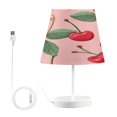 thumbnail image 1 of Ryvnso LED Bedside Table Lamp Cherry with Leaves Bedroom Desk Lamps Nightstand Lampshade M, 1 of 7