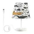 thumbnail image 1 of Ryvnso LED Bedside Table Lamp Cute Dogs Cats Bedroom Desk Lamps Nightstand Lampshade M, 1 of 7
