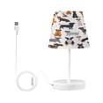 thumbnail image 1 of Ryvnso LED Bedside Table Lamp Different Cartoon Funny Dogs Bedroom Desk Lamps Nightstand Lampshade S, 1 of 7