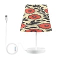 thumbnail image 1 of Ryvnso LED Bedside Table Lamp Flowers Bedroom Desk Lamps Nightstand Lampshade M, 1 of 6