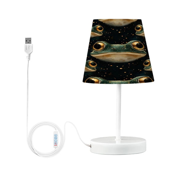 Ryvnso LED Bedside Table Lamp Frogs Bedroom Desk Lamps Nightstand Lampshade S