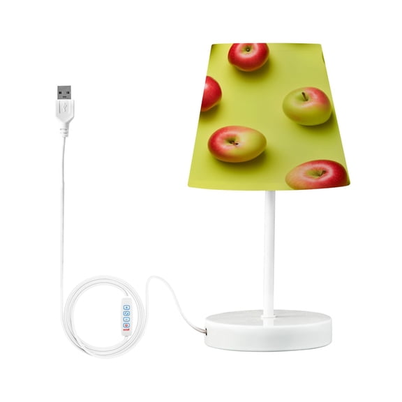 Ryvnso LED Bedside Table Lamp Fruit Apples Bedroom Desk Lamps Nightstand Lampshade S