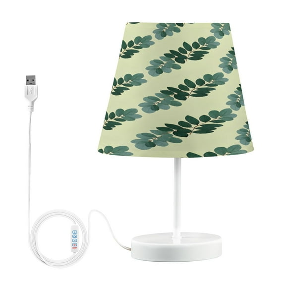 Ryvnso LED Bedside Table Lamp Leaves Bedroom Desk Lamps Nightstand Lampshade M