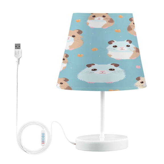 Ryvnso LED Bedside Table Lamp Mouses Cartoon Cute Bedroom Desk Lamps Nightstand Lampshade M