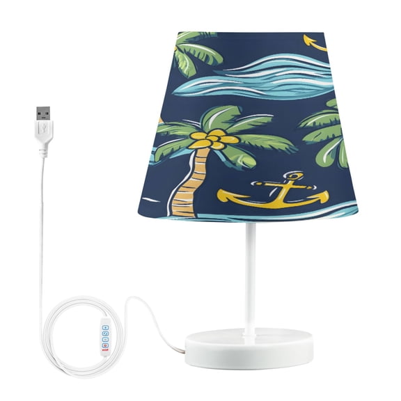 Ryvnso LED Bedside Table Lamp Palm Coconut Tree-a1 Bedroom Desk Lamps Nightstand Lampshade M