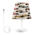 thumbnail image 1 of Ryvnso LED Bedside Table Lamp Racing Cars Bedroom Desk Lamps Nightstand Lampshade M, 1 of 7