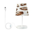 thumbnail image 1 of Ryvnso LED Bedside Table Lamp Retro Football Bedroom Desk Lamps Nightstand Lampshade S, 1 of 7