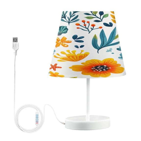 Ryvnso LED Bedside Table Lamp Seashell Starfish Bedroom Desk Lamps Nightstand Lampshade M