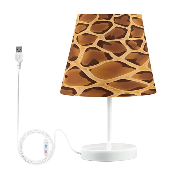 Ryvnso LED Bedside Table Lamp Snake Animal Skin Bedroom Desk Lamps Nightstand Lampshade M