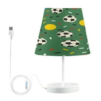 Ryvnso LED Bedside Table Lamp Soccer Balls Bedroom Desk Lamps Nightstand Lampshade M
