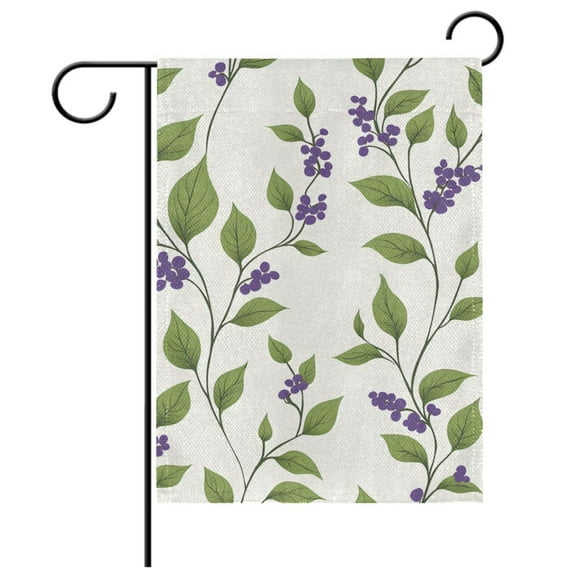 Ryvnso Leaf Green Garden Flag 12x18 Inch Double Sided Seasonal Yard Decoration