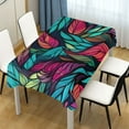 thumbnail image 1 of Ryvnso Leaves Blue Rectangle Table Cloth Tablecover Dinning Tablecloth 60"x108", 1 of 8