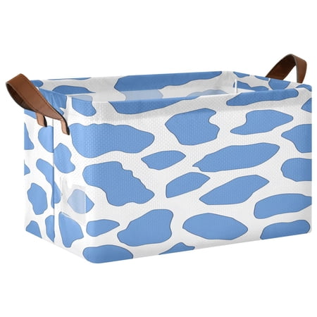Ryvnso Leopard Pattern-a1 Storage Bins Large Basket Foldable Cube Toys Organizer with Handles 1 PC