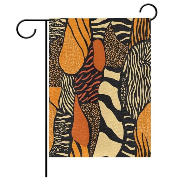 Ryvnso Leopard Skin Pattern Garden Flag 12x18 Inch Double Sided Seasonal Yard Decoration
