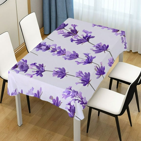 Ryvnso Lively Lavender Rectangle Table Cloth Tablecover Dinning Tablecloth 54"x72"