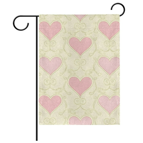 Ryvnso Love Hearts Garden Flag 12x18 Inch Double Sided Seasonal Yard Decoration