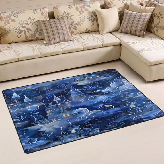 Ryvnso Magic Castle Area Floor Mat Non-Slip Carpet Soft Rugs Doormats 31" x 20"