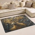thumbnail image 1 of Ryvnso Magic Deer Area Floor Mat Non-Slip Carpet Soft Rugs Doormats 60" x 39", 1 of 7