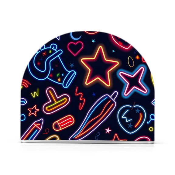 Ryvnso Magic Fruit and Stars Acrylic Napkin Holder Table Kitchen Paper Tissue Organization 1 Pack