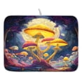 thumbnail image 1 of Ryvnso Magic Mushroom Forest Dish Drying Mat for Kitchen Countertop 18x24 Large Dish Pad Drainer Rack Dish Sink Mats, 1 of 7