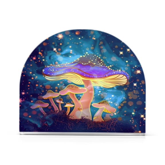 Ryvnso Magic Stars Mushroom Acrylic Napkin Holder Table Kitchen Paper Tissue Organization
