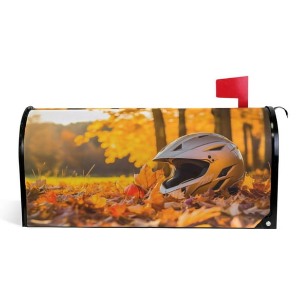 Ryvnso Mailbox Cover Autumn Leaves Magnetic Mailbox Wrap Standard Size 21x18 Inch