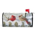thumbnail image 1 of Ryvnso Mailbox Cover Cardinals in Winter Magnetic Mailbox Wrap Standard Size 21x18 Inch, 1 of 8