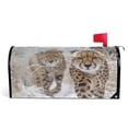thumbnail image 1 of Ryvnso Mailbox Cover Cheetahs in Winter Magnetic Mailbox Wrap Standard Size 21x18 Inch, 1 of 8