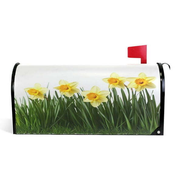 Ryvnso Mailbox Cover Flower Magnetic Mailbox Wrap Standard Size 21x18 Inch