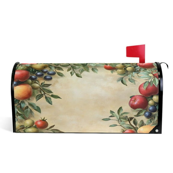 Ryvnso Mailbox Cover Grape Fruits Magnetic Mailbox Wrap Standard Size 21x18 Inch