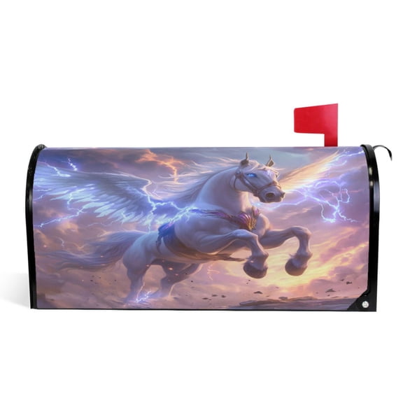 Ryvnso Mailbox Cover Horse Starry Night Magnetic Mailbox Wrap Standard Size 21x18 Inch