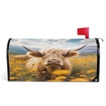 thumbnail image 1 of Ryvnso Mailbox Cover Magnetic A Highland Cattle Mailbox Wrap Large Size 25.5x21 Inch, 1 of 8
