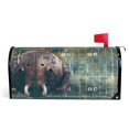 thumbnail image 1 of Ryvnso Mailbox Cover Magnetic Abstract Cool Rugby Mailbox Wrap Large Size 25.5x21 Inch, 1 of 8