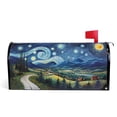 thumbnail image 1 of Ryvnso Mailbox Cover Magnetic Blue Night Mailbox Wrap Large Size 25.5x21 Inch, 1 of 8