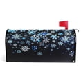 thumbnail image 1 of Ryvnso Mailbox Cover Magnetic Blue Snowflake Mailbox Wrap Large Size 25.5x21 Inch, 1 of 8