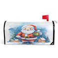 thumbnail image 1 of Ryvnso Mailbox Cover Magnetic Christmas Santa Claus Gift Mailbox Wrap Large Size 25.5x21 Inch, 1 of 8