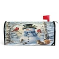 thumbnail image 1 of Ryvnso Mailbox Cover Magnetic Christmas Snowman with Cardinal Mailbox Wrap Large Size 25.5x21 Inch, 1 of 8