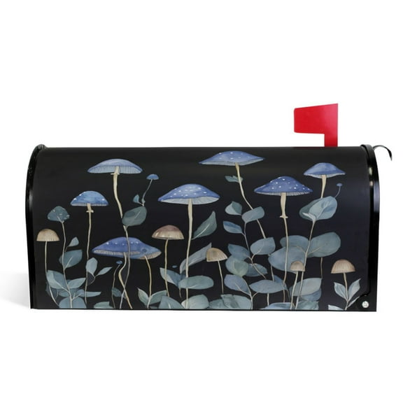 Ryvnso Mailbox Cover Magnetic Mushroom Mailbox Wrap Large Size 25.5x21 Inch