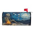 thumbnail image 1 of Ryvnso Mailbox Cover Magnetic Skeleton Starry Night Mailbox Wrap Large Size 25.5x21 Inch, 1 of 8