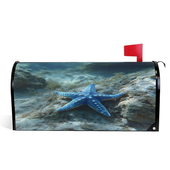 Ryvnso Mailbox Cover Magnetic Starfish-1 Mailbox Wrap Large Size 25.5x21 Inch