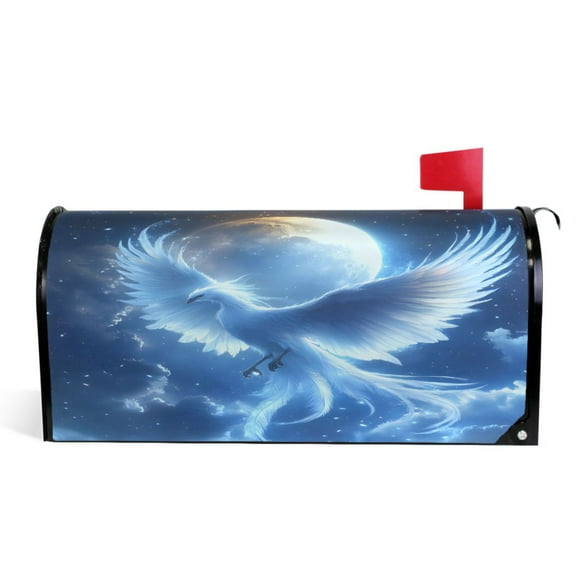 Ryvnso Mailbox Cover Phoenix Magnetic Mailbox Wrap Standard Size 21x18 Inch