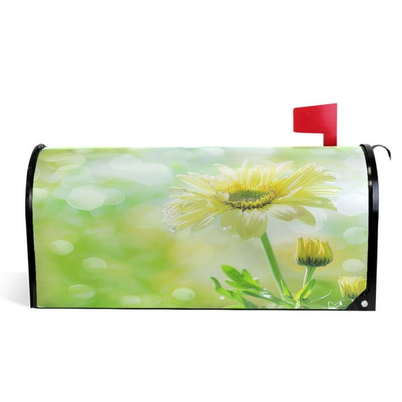 Ryvnso Mailbox Cover Sunflower in Sunshine Magnetic Mailbox Wrap Standard Size 21x18 Inch