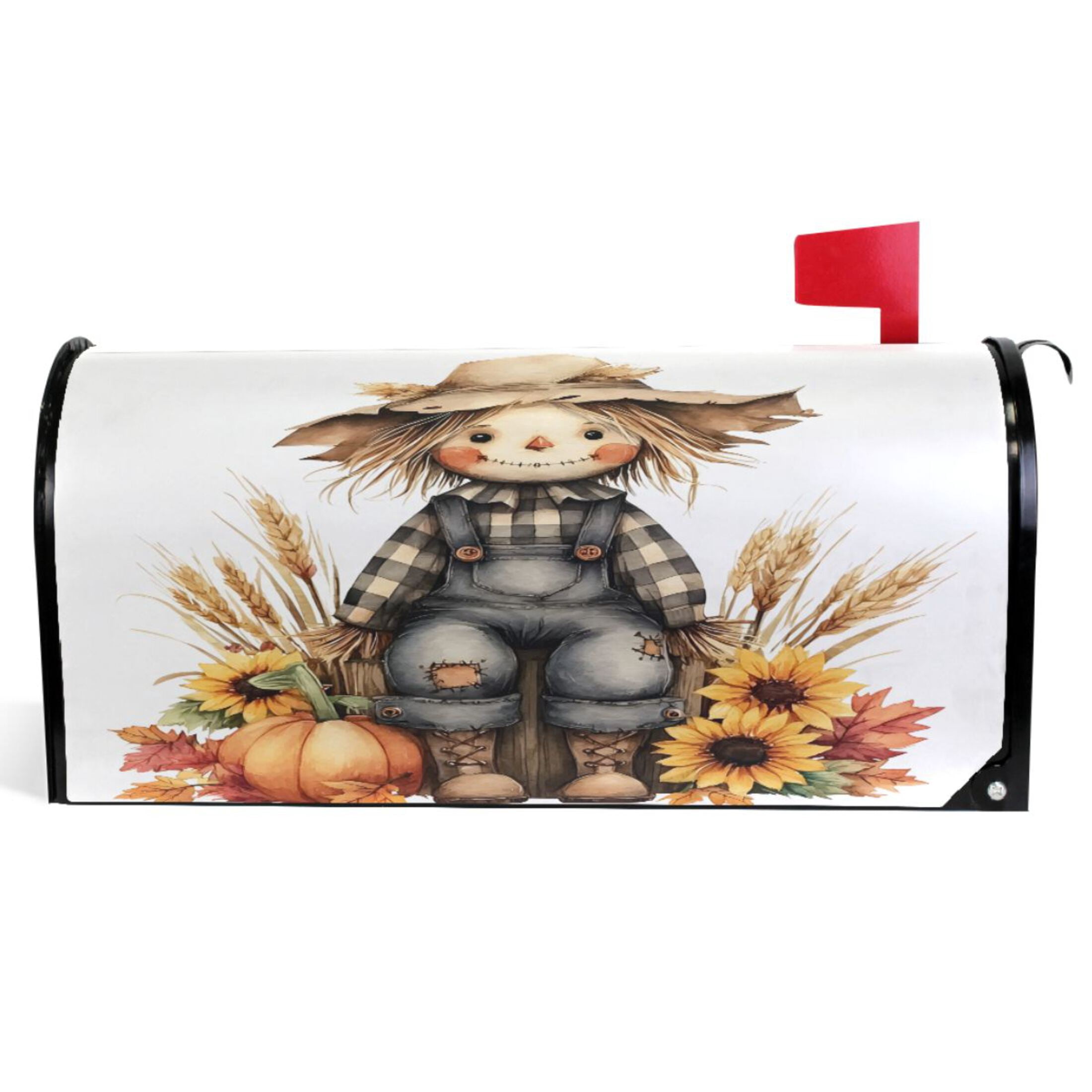 Autaum Patterns Ryvnso Mailbox Cover with Autumn Harvest Sunflower Pattern Magnetic ...
