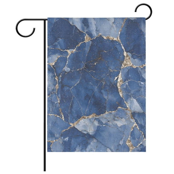 Ryvnso Marble Blue Garden Flag 12x18 Inch Double Sided Seasonal Yard Decoration