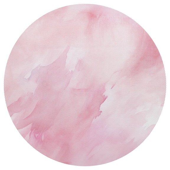 Ryvnso Marble Pink Round Plate Mats Dining Table Placemat 1 Piece for Holiday Decoration