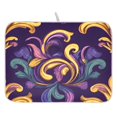 thumbnail image 1 of Ryvnso Mardi Gras Pattern Dish Drying Mat for Kitchen Countertop 16x18 Small Dish Pad Drainer Rack Dish Sink Mats, 1 of 7